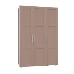 Atomia Contemporary Matt Antique Rose Tall Triple Wardrobe (H)2247mm (W)1000mm (D)580mm - thumbnail 3