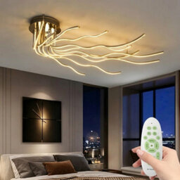 Modern Ceiling Light Adjustable Led Lighting White 130Cm For Living Room Bedroom - thumbnail 4