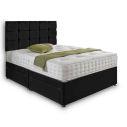 Dining Tables Rio Matching Headboard Divan Set, 2 Drawer On Same Side With Sprung 1500 Comfort Mattress - King - thumbnail 4