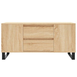 Berkfield Coffee Table Sonoma Oak 102X44.5X50 Cm Engineered Wood - thumbnail 5