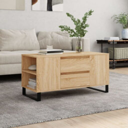 Berkfield Coffee Table Sonoma Oak 102X44.5X50 Cm Engineered Wood - thumbnail 1