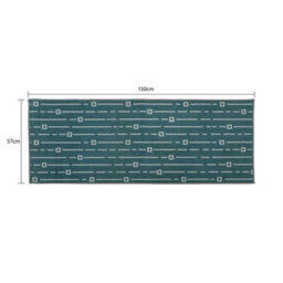 Jvl Savio Mahcine Washable Doormat And Runner, Teal - thumbnail 9