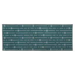 Jvl Savio Mahcine Washable Doormat And Runner, Teal - thumbnail 3