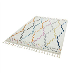 Multi Abstract Kilim Modern Moroccan Easy To Clean Rug For Dining Room-200Cm X 290Cm - thumbnail 2