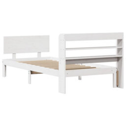 Walplus Bed Frame With Headboard Without Mattress White 100X200 Cm - thumbnail 6