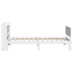 Walplus Bed Frame With Headboard Without Mattress White 100X200 Cm - thumbnail 5