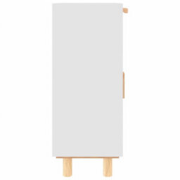 Berkfield Sideboard White 60X30X75 Cm Solid Wood Pine And Natural Rattan - thumbnail 6
