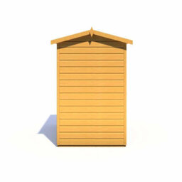 Shire Lewis 6 X 4 Feet Single Door Reverse Apex Style D Shed - L136.1 X W191.4 X H204.3 Cm - thumbnail 3