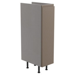 Westport Matt Stone Grey Modern Freestanding Bathroom & Wet Room Base Unit (W)195mm (H)820mm - thumbnail 1