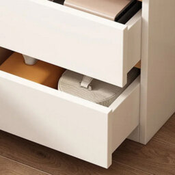 Bedside Table With Drawers And Storage Shelf, Nightstand Cabinet - thumbnail 4