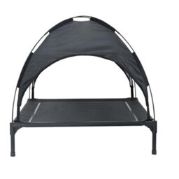 Walplus Black Dog Bed L Steel Frame Raised Pet Bed - thumbnail 5