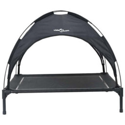 Walplus Black Dog Bed L Steel Frame Raised Pet Bed - thumbnail 4