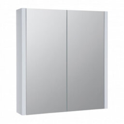 Clifton Mirror Bathroom Cabinet 600mm Wide - White - (Urban) - thumbnail 1