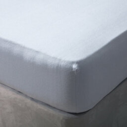 Belledorm Brushed Cotton Fitted Sheet Blue (Kingsize) - thumbnail 2
