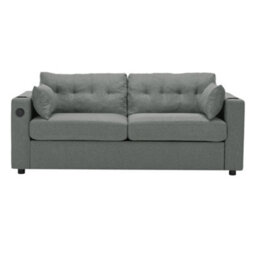 Living And Home 2 Seater Sofa Bed With Cup Holders And Pillows - thumbnail 3