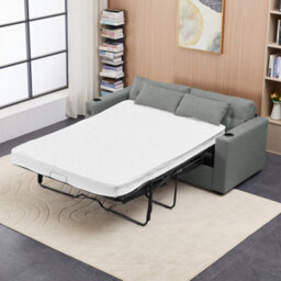 Living And Home 2 Seater Sofa Bed With Cup Holders And Pillows - thumbnail 2