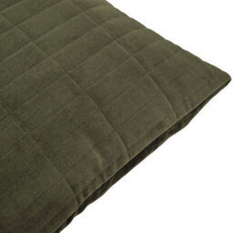 Yard Dales Quilted 100% Cotton Velvet Cushion Cover, Lichen, 50 X 50Cm - thumbnail 3