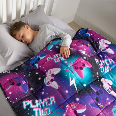 Ohs Kids Gaming Weighted Blanket, Black - 3Kg - image 1