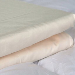 Just So Home Microfibre Bed Sheet Set Soft Touch Bedding (Cream, Single) - thumbnail 1