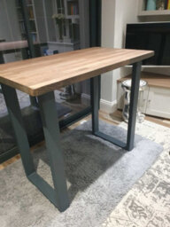 TRL Handmade Furniture Solid Oak Breakfast Bar - 120Cm(L) X 45Cm(W) - thumbnail 5