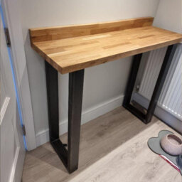 TRL Handmade Furniture Solid Oak Breakfast Bar - 120Cm(L) X 45Cm(W) - thumbnail 4