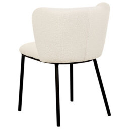 Beliani Set Of 2 Dining Chairs Mina Boucle Off-White - thumbnail 7