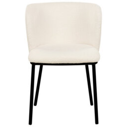 Beliani Set Of 2 Dining Chairs Mina Boucle Off-White - thumbnail 6