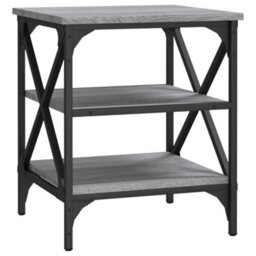Berkfield Industrial Side Tables 2 Pcs Grey Sonoma 40X42X50 Cm Engineered Wood - thumbnail 5