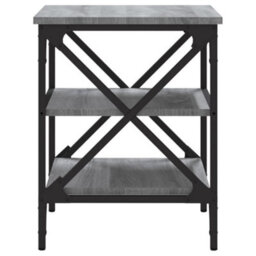Berkfield Industrial Side Tables 2 Pcs Grey Sonoma 40X42X50 Cm Engineered Wood - thumbnail 7