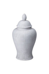 Darcy Large Stone Ginger Jar Elegant Decorative Vase - thumbnail 1
