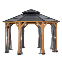 Sunjoy Netting For Wooden Gazebo -395Cm X 395Cm, Suitable For A102007903 - thumbnail 2