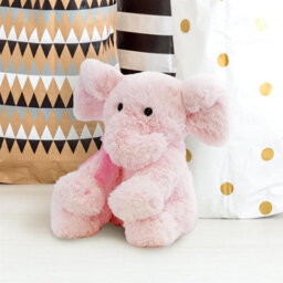 "The Magic Toy Shop 11"" Pink Plush Super Soft Elephant Toy With Ribbon Teddy Cuddling Nursery Gift" - thumbnail 8