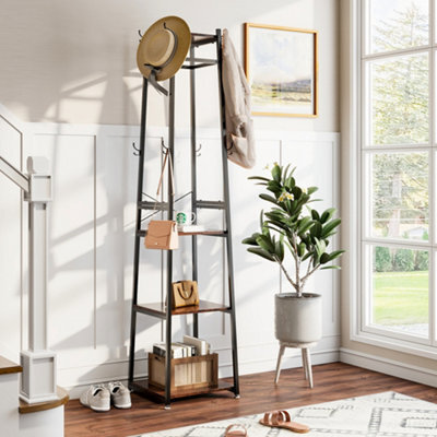 Darphe 3 Tiers Industrial Clothing Racks Floor Standing Clothes Rail Dispaly Shelves - image 1
