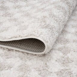 The Rugs Moodi Shaggy Light Beige Nomari Rug Runner Tartan Thick High Pile For Living Rooms, Bedrooms, Hallways, Kitchens - thumbnail 4