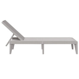 Berkfield Sun Lounger Grey 186X60X29 Cm Pp - thumbnail 5