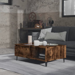 Berkfield Modern Coffee Table Smoked Oak 90X60X35 Cm Engineered Wood - thumbnail 3