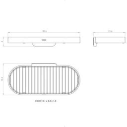 Cosmic Shower Shelf, Bathroom Shelf, 30Cm, Grey, Stainless Steel, Award-Winning Design, Geyser Collection - thumbnail 6