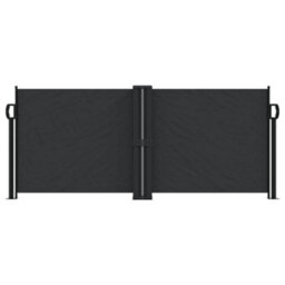 Berkfield Retractable Side Awning Black 100X1000 Cm - thumbnail 3