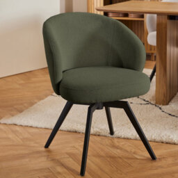 Furniture To Go Darlene Dining Chair With Armrest And Swivel Function In Green - thumbnail 6