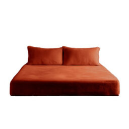 Teddy Fitted Sheet 30Cm Extra Deep Soft Cuddly Soft Touch Bedding Tangerine - thumbnail 2