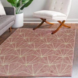 Portland Pink Geometric Large Rug, (L)230Cm X (W)160Cm - thumbnail 1