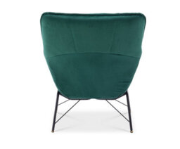 Velvet Emerald Green Eliana Accent Chair - thumbnail 7