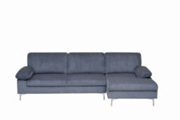 Eco Living Ravenna Jumbo Cord Sectional Corner Right Hand Facing Sofa In Grey - thumbnail 3