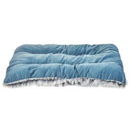 Beliani  Pet Bed Ergani Velvet Blue - thumbnail 4