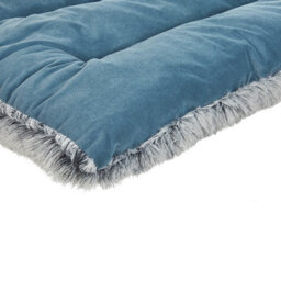 Beliani  Pet Bed Ergani Velvet Blue - thumbnail 6