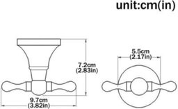 1 Towel Hook, Brass Cloth Hook For Coats And Clothes, For Kitchen, Bathroom And Bedroom Bathroom Accessories - thumbnail 2