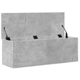 Berkfield Storage Box Concrete Grey 102X35X35 Cm Engineered Wood - thumbnail 7