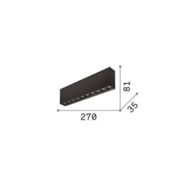 Ideal Lux Luminosa Lika Surface Mounted Downlight Black 1X Led 2450Lm 3000K - thumbnail 2