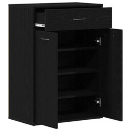 Walplus Shoe Rack With Drawer Black Oak 60 X 35 X 84 Cm Engineered Wood - thumbnail 5