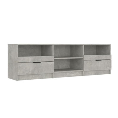 Vidaxl Tv Cabinet Concrete Grey 150X33.5X45 Cm Engineered Wood - image 1